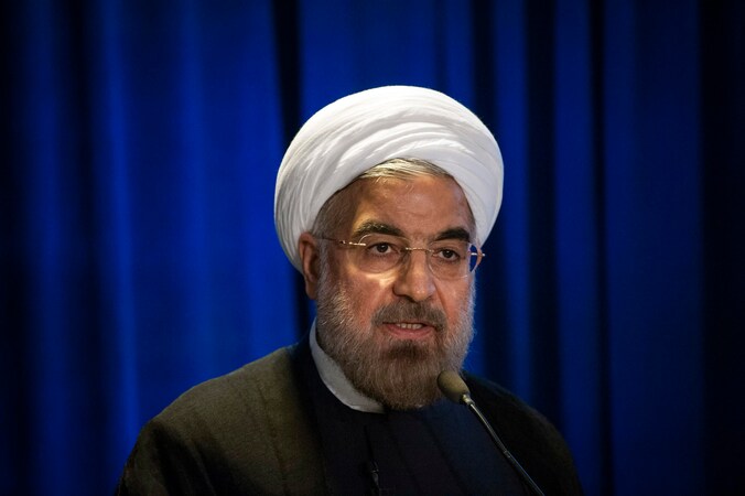 De Iraanse president Hassan Rohani.