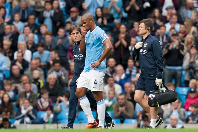 Vincent Kompany blijft sukkelen met een liesblessure.