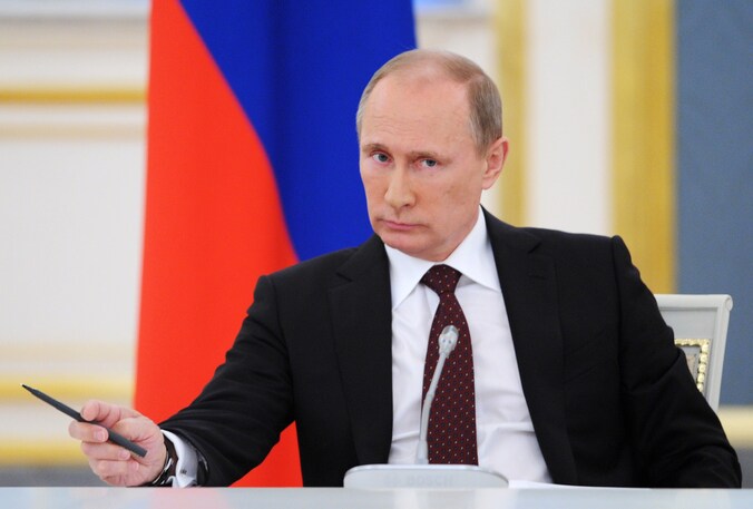 De Russische president Poetin.