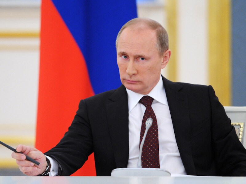 De Russische president Poetin.