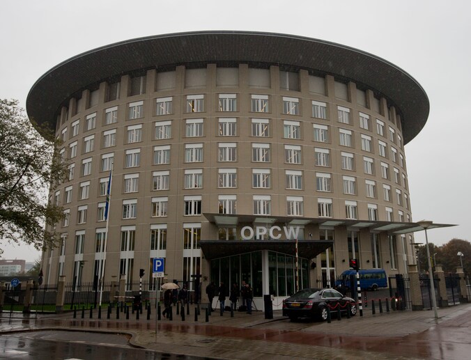 Organisatie voor het Verbod op Chemische Wapens (OPCW) in Den Haag.