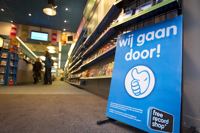 Een filiaal van Free Record Shop in het Nederlandse Amersfoort.