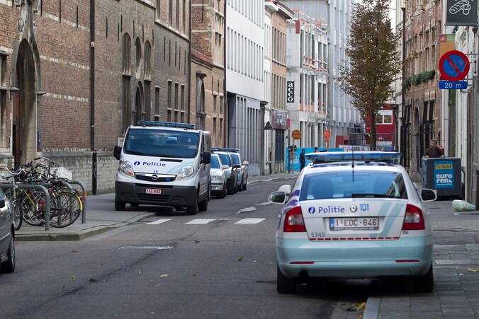 In oktober vorig jaar kwam de politie ter plaatse voor een bommelding aan de universiteit (archiefbeeld).