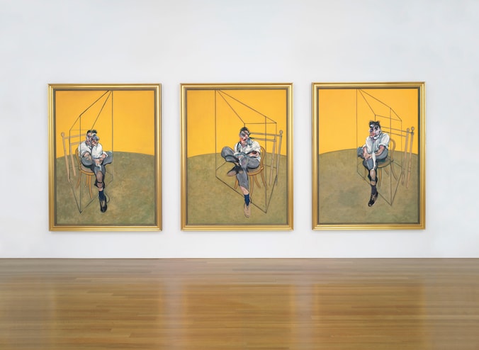 'Three Studies of Lucian Freud' van Francis Bacon.
