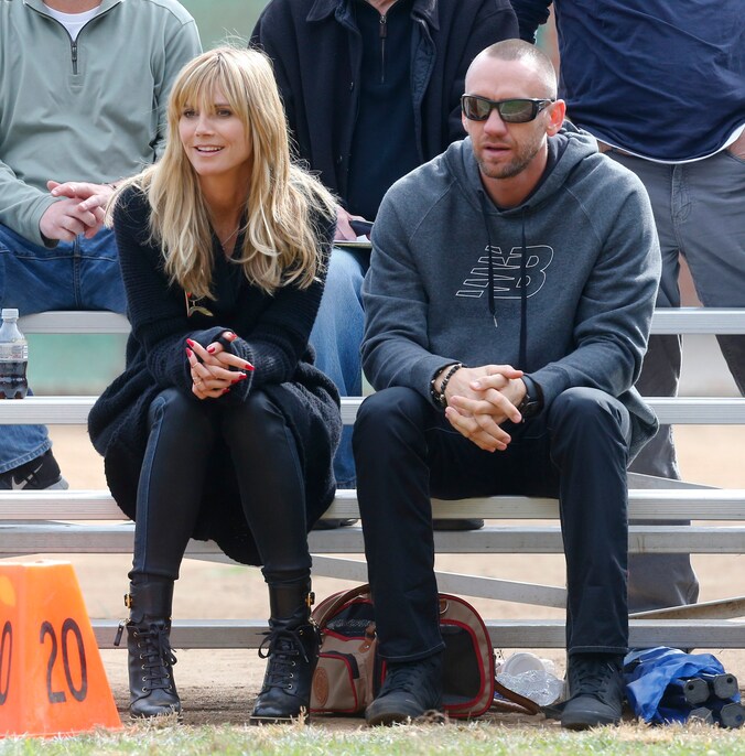 Heidi Klum en bodyguard Martin Kirsten.