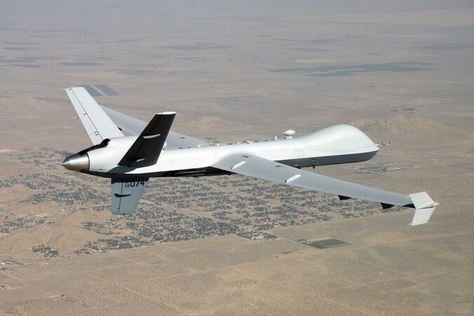 Een Amerikaanse - hier onbewapende - MQ-9 Reaper-drone.