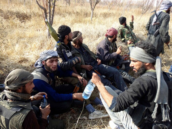 Strijders van het Vrije Syrische Leger.