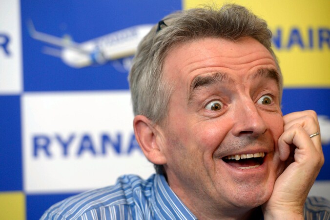 De flamboyante Ryanair-baas Michael O'Leary.
