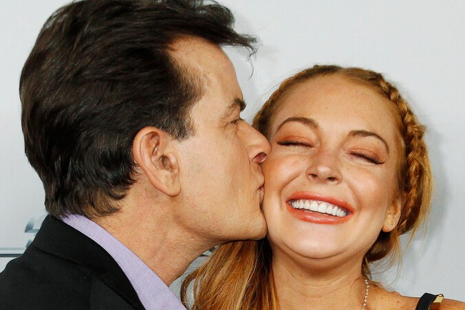 Charlie Sheen en Lindsay Lohan