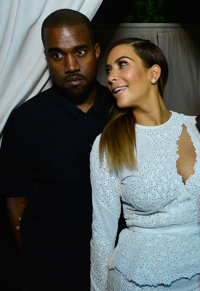 Kanye West en Kim Kardashian