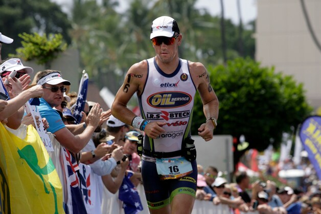 Frederik Van Lierde tijdens de IronMan van vorig jaar.
