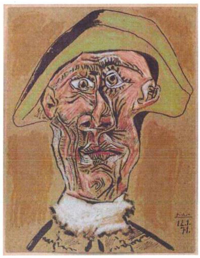 'Tête d'Arlequin' (1971) van Pablo Picasso werd ook gestolen in Rotterdam.