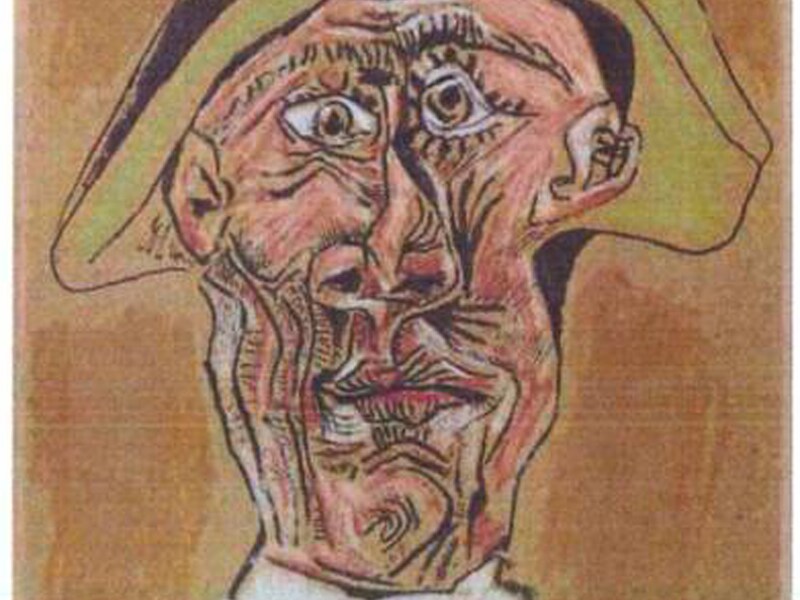 'Tête d'Arlequin' (1971) van Pablo Picasso werd ook gestolen in Rotterdam.