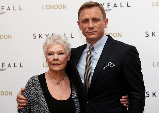 Actrice Judy Dench en Daniel '007' Craig.
