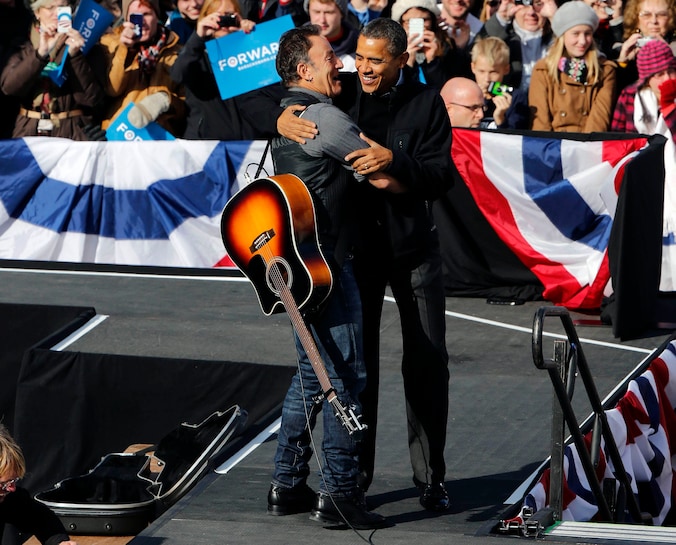 Bruce Springsteen en Barack Obama