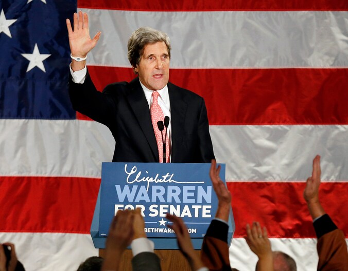 John Kerry was in 2004 zelf nog presidentskandidaat voor de Democraten.