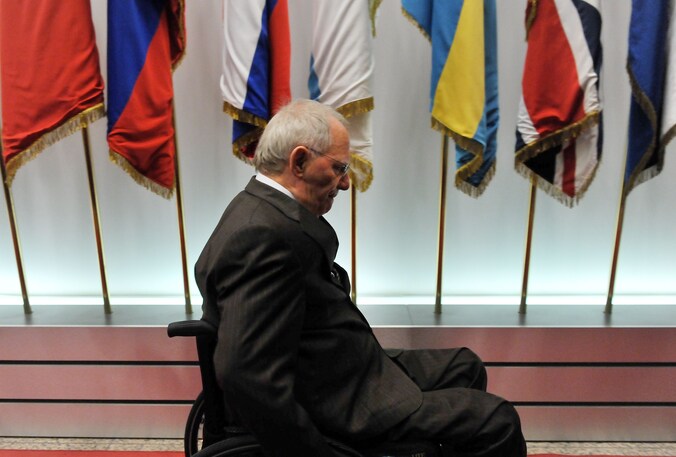 De Duitse minister van Financiën Wolfgang Schäuble.