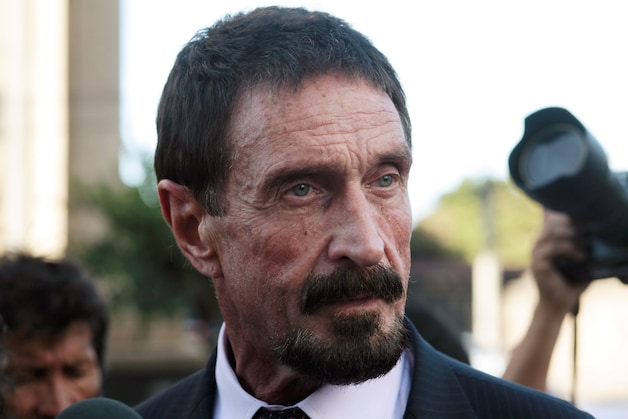De excentrieke John McAfee.