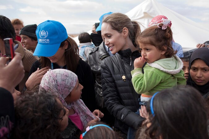 De Amerikaanse actrice Angelina Jolie.