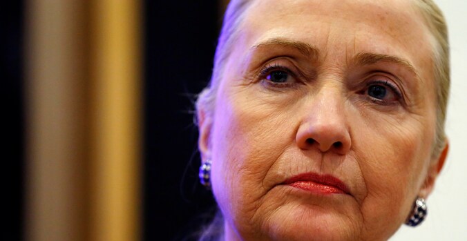 De Amerikaanse minister van Buitenlandse Zaken Hillary Clinton.
