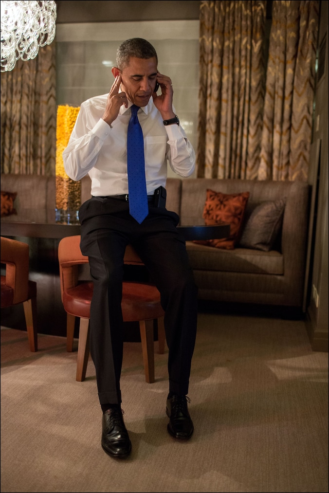 De Amerikaanse president Barack Obama.