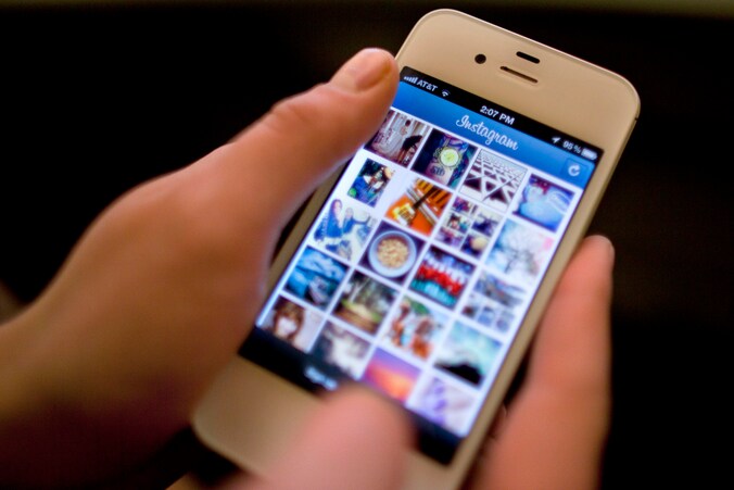 Instagram op een iPhone.