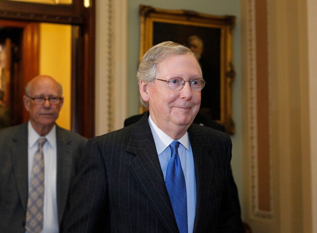 De Republikeinse senaatsfractieleider Mitch McConnell.