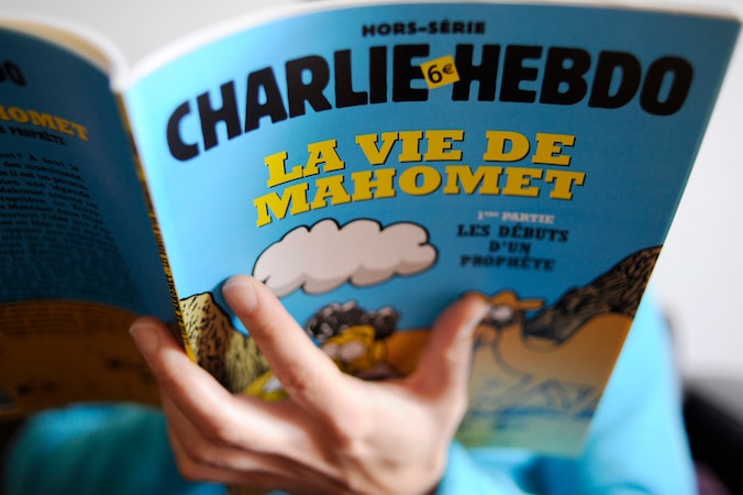 Moslims in Borgerhout willen protesteren tegen de uitgave van de strip van het satirische blad Charlie Hebdo over het leven van Mohammed.