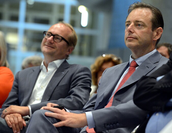 N-VA-ondervoorzitter Ben Weyts en voorzitter Bart De Wever.