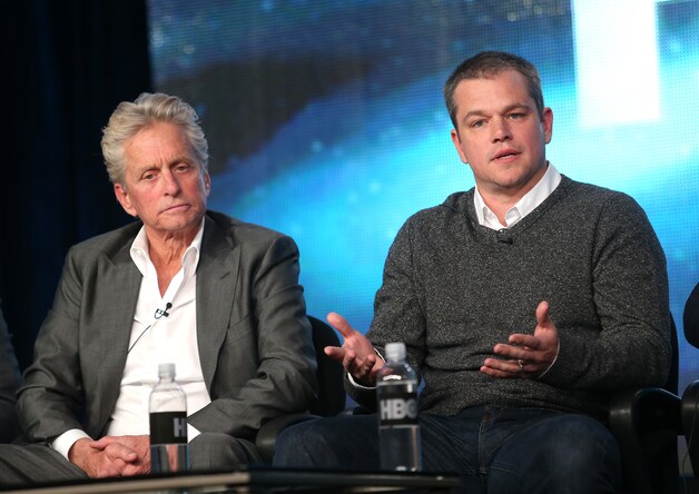 Michael Douglas en Matt Damon.