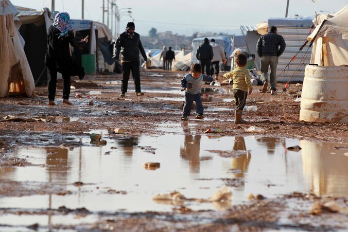 Een Syrisch vluchtelingenkamp in Jordanië.