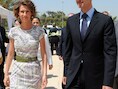 Asma en Bashar al-Assad op 13 juli 2010 in Tunis.