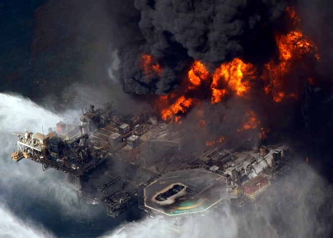 Deepwater Horizon op 21 april 2010.