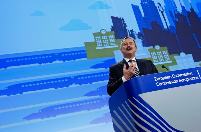 EU-commissaris voor transport Siim Kallas.