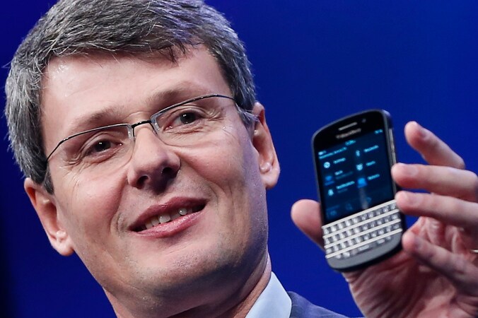 Thorsten Heins, CEO van Blackberry: "De innovaties volgen elkaar zo snel op dat bedrijven die niet met nieuwe producten komen eenvoudig vervangen kunnen worden."