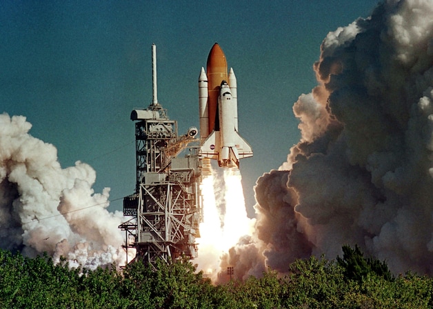 Columbia bij de lancering op 16 januari 2003.
