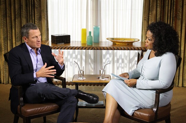 Armstrong op de biechtstoel van Oprah.