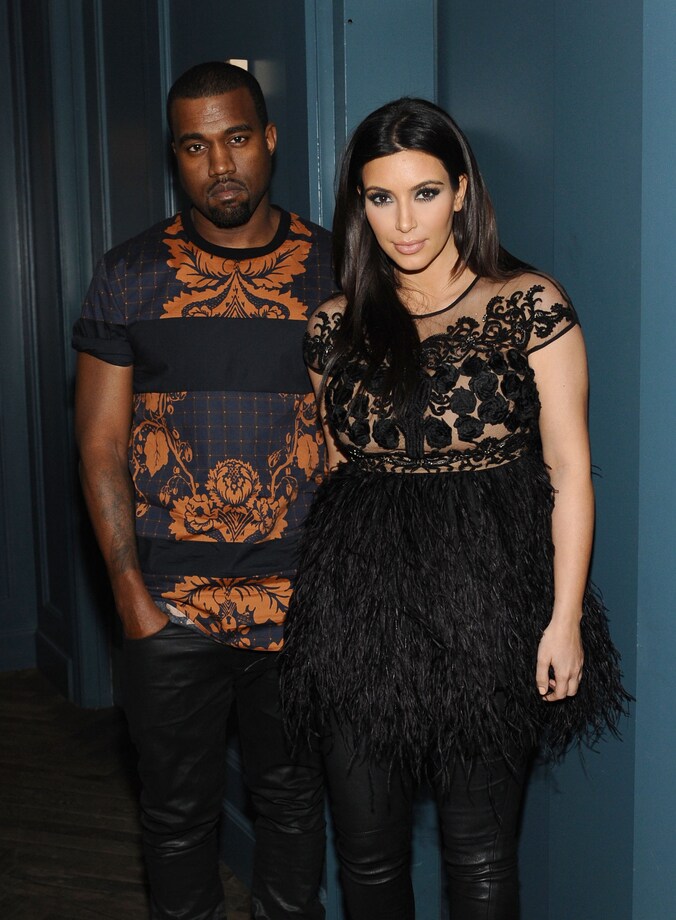 Kanye West en Kim Kardashian.