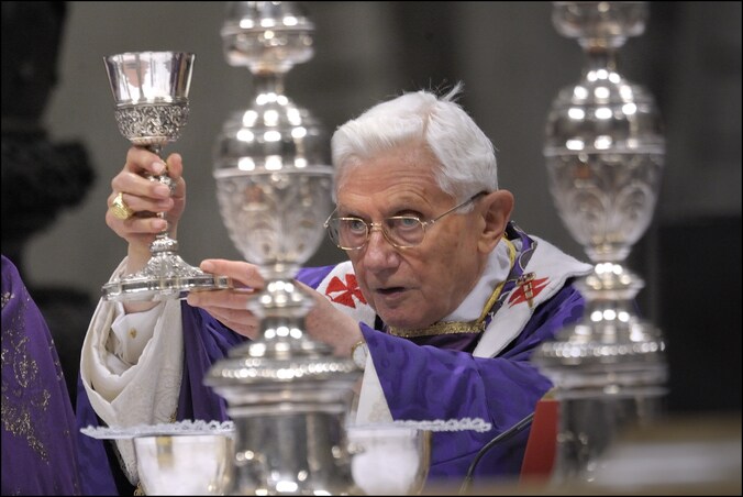 De aftredende paus Benedictus XVI.
