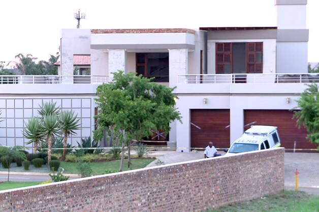 Het huis in Pretoria waar de gruwelmoord zich donderdagnacht voltrok.