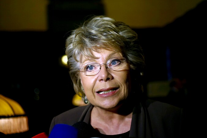 Europees commissaris Viviane Reding (Grondrechten en Burgerschap).