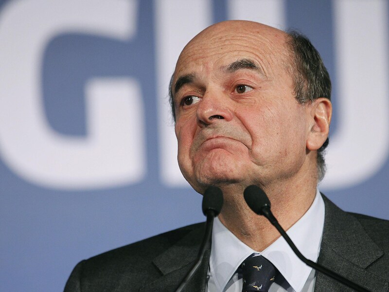 Voorzitter van de centrumlinks Pier Luigi Bersani