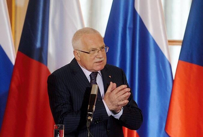 De Tsjechische gewezen president Vaclav Klaus.