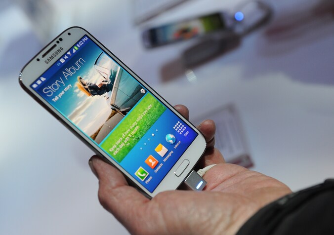De Samsung Galaxy S4.