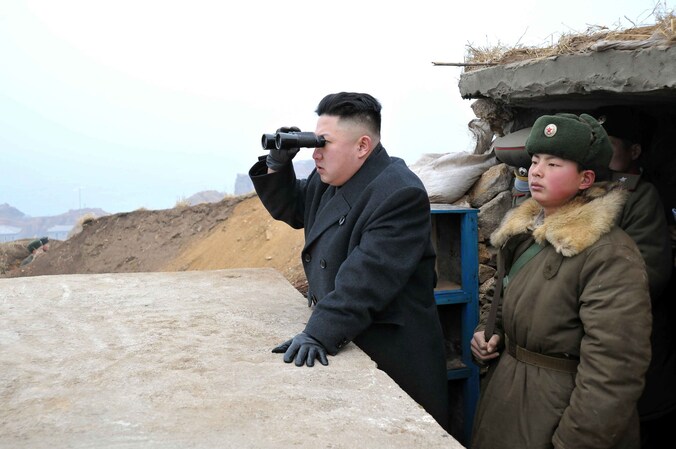 De Noord-Koreaanse leider Kim Jong-Un bracht afgelopen week een bezoek aan zijn troepen.