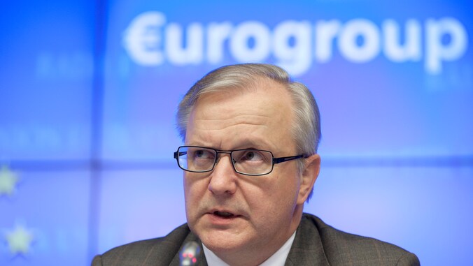 Europees Commissaris voor Monetaire Zaken Olli Rehn.