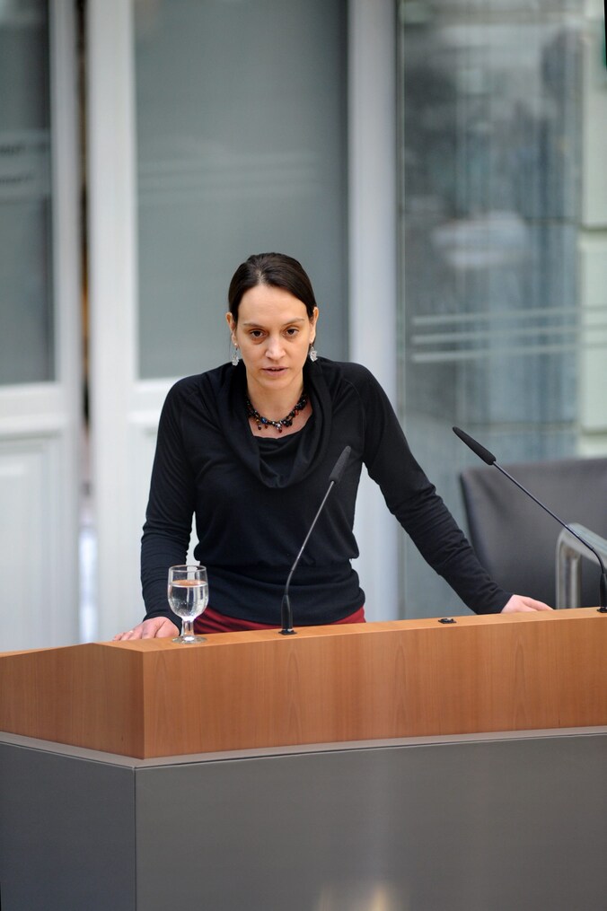 Groen-fractieleidster Elisabeth Meuleman.
