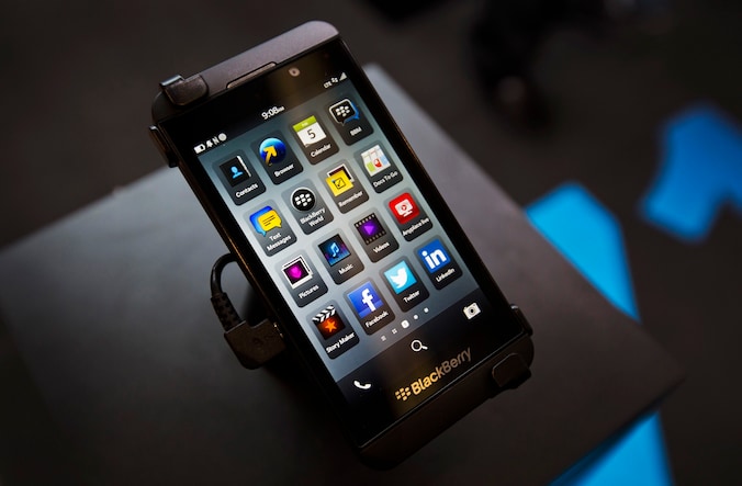De nieuwe BlackBerry Z10.