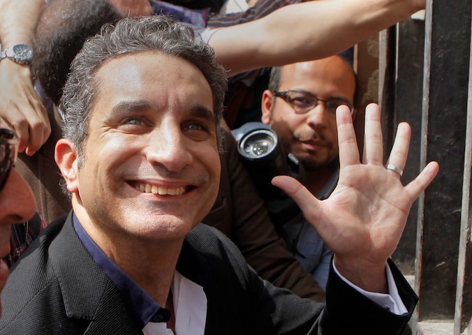 De Egyptische komiek Bassem Youssef.