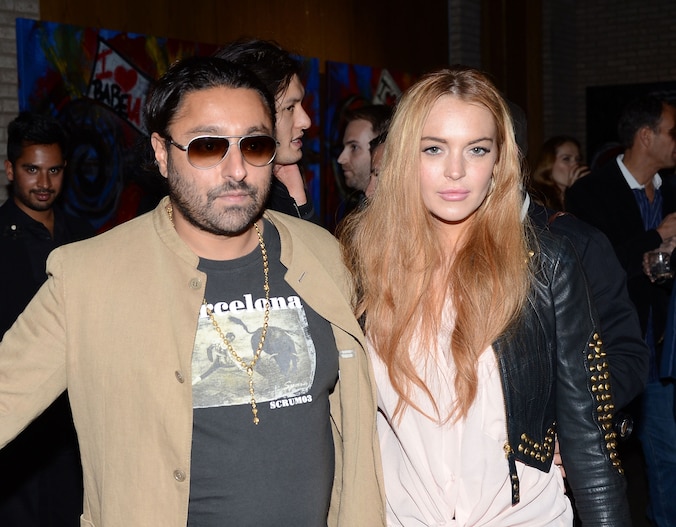 Lindsay en hoteleigenaar Vikram Chatwal.